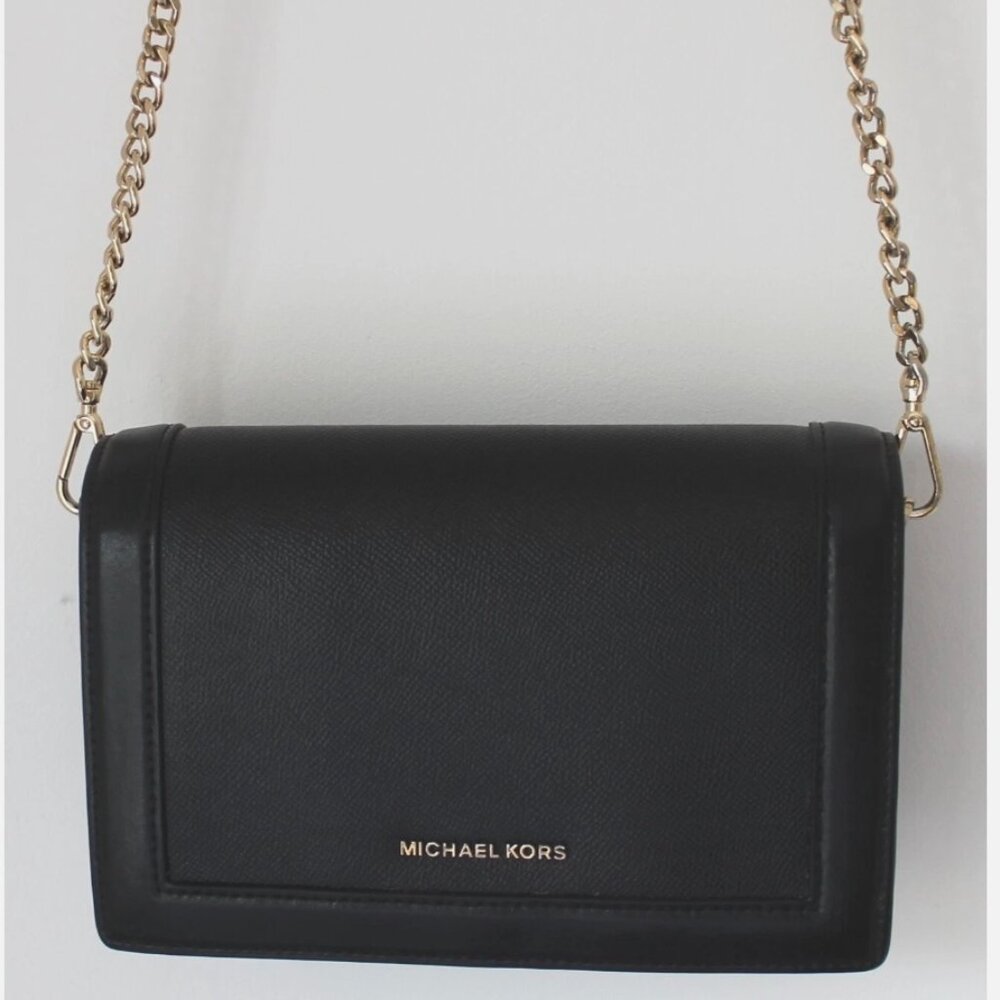 MICHAEL KORS Cross Body Black Clutch Handbag - RARE